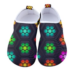 Pattern Background Colorful Design Men s Sock-style Water Shoes