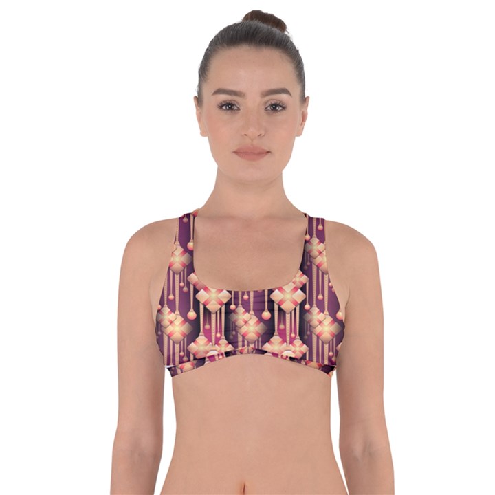 Seamless Pattern Got No Strings Sports Bra