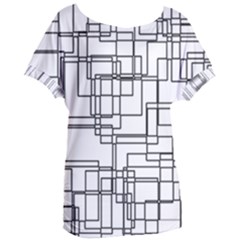 Structure Pattern Network Women s Oversized T-shirt by Amaryn4rt