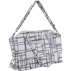 Structure Pattern Network Canvas Crossbody Bag by Amaryn4rt