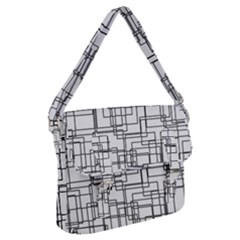 Structure Pattern Network Buckle Messenger Bag by Amaryn4rt