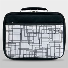 Structure Pattern Network Lunch Bag by Amaryn4rt