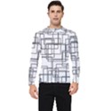 Structure Pattern Network Men s Long Sleeve Rash Guard View1