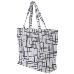 Structure Pattern Network Zip Up Canvas Bag by Amaryn4rt