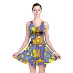 Square Background Background Texture Reversible Skater Dress by Amaryn4rt