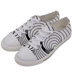 Spiral Eddy Route Symbol Bent Men s Low Top Canvas Sneakers by Amaryn4rt