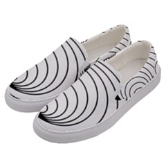 Spiral Eddy Route Symbol Bent Men s Canvas Slip Ons by Amaryn4rt