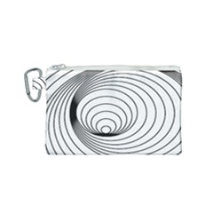 Spiral Eddy Route Symbol Bent Canvas Cosmetic Bag (small) by Amaryn4rt