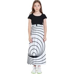 Spiral Eddy Route Symbol Bent Kids  Flared Maxi Skirt by Amaryn4rt