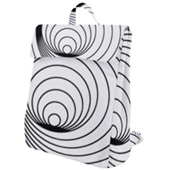 Spiral Eddy Route Symbol Bent Flap Top Backpack