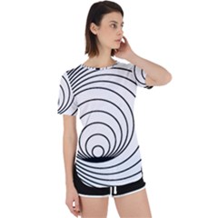 Spiral Eddy Route Symbol Bent Perpetual Short Sleeve T-shirt by Amaryn4rt