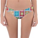 Tiles Pattern Background Colorful Reversible Hipster Bikini Bottoms View3