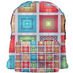 Tiles Pattern Background Colorful Giant Full Print Backpack