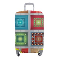 Tiles Pattern Background Colorful Luggage Cover (small) by Amaryn4rt