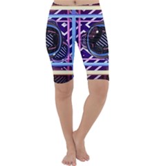 Abstract Sphere Room 3d Design Cropped Leggings  by Amaryn4rt