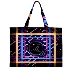 Abstract Sphere Room 3d Design Zipper Mini Tote Bag