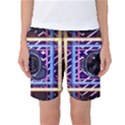 Abstract Sphere Room 3d Design Women s Basketball Shorts View1