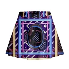 Abstract Sphere Room 3d Design Mini Flare Skirt by Amaryn4rt