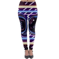 Abstract Sphere Room 3d Design Lightweight Velour Leggings by Amaryn4rt