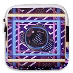 Abstract Sphere Room 3d Design Mini Square Pouch by Amaryn4rt