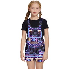 Abstract Sphere Room 3d Design Kids  Short Overalls