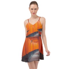 Architecture Art Bright Color Summer Time Chiffon Dress by Amaryn4rt