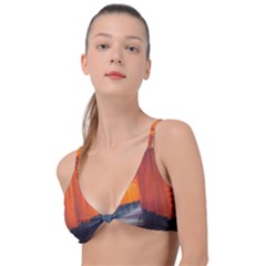 Architecture Art Bright Color Knot Up Bikini Top by Amaryn4rt