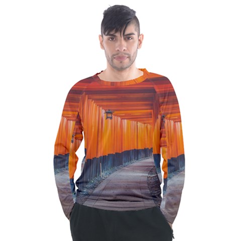 Architecture Art Bright Color Men s Long Sleeve Raglan T-shirt by Amaryn4rt