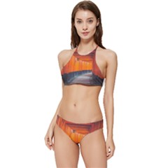 Architecture Art Bright Color Banded Triangle Bikini Set by Amaryn4rt