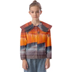 Architecture Art Bright Color Kids  Peter Pan Collar Blouse by Amaryn4rt