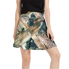 Architecture Buildings City Waistband Skirt by Amaryn4rt