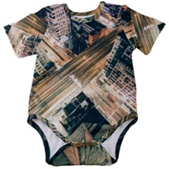 Architecture Buildings City Baby Short Sleeve Bodysuit by Amaryn4rt