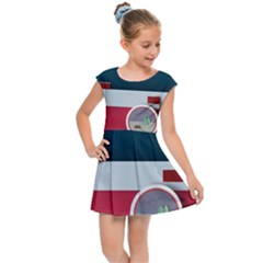 Camera Vector Illustration Kids  Cap Sleeve Dress by Amaryn4rt