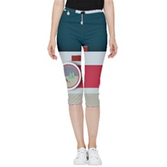 Camera Vector Illustration Inside Out Lightweight Velour Capri Leggings  by Amaryn4rt