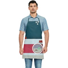 Camera Vector Illustration Kitchen Apron by Amaryn4rt