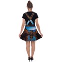 Hamburg City Blue Hour Night Velvet Suspender Skater Skirt View2