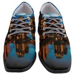 Hamburg City Blue Hour Night Women Heeled Oxford Shoes by Amaryn4rt