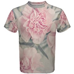 Cloves Flowers Pink Carnation Pink Men s Cotton T-shirt by Amaryn4rt