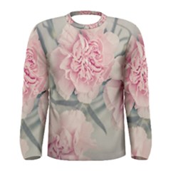 Cloves Flowers Pink Carnation Pink Men s Long Sleeve T-shirt by Amaryn4rt