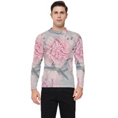 Cloves Flowers Pink Carnation Pink Men s Long Sleeve Rash Guard by Amaryn4rt