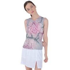 Cloves Flowers Pink Carnation Pink Women s Sleeveless Sports Top by Amaryn4rt