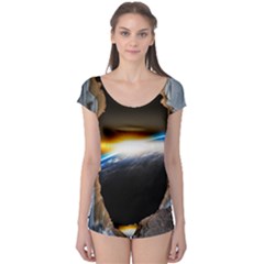 Door Breakthrough Door Sunburst Boyleg Leotard 