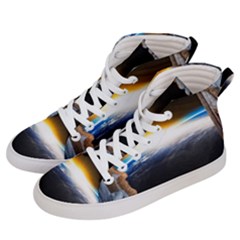 Door Breakthrough Door Sunburst Women s Hi-top Skate Sneakers by Amaryn4rt