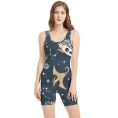 Space Theme Art Pattern Design Wallpaper Women s Wrestling Singlet by Proyonanggan