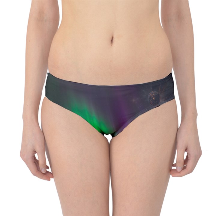 Fantasy Pyramid Mystic Space Aurora Hipster Bikini Bottoms