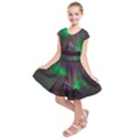 Fantasy Pyramid Mystic Space Aurora Kids  Short Sleeve Dress View1