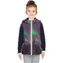 Fantasy Pyramid Mystic Space Aurora Kids  Hooded Puffer Vest View1