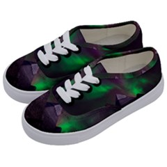 Fantasy Pyramid Mystic Space Aurora Kids  Classic Low Top Sneakers by Grandong