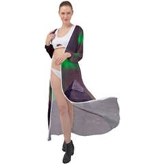 Fantasy Pyramid Mystic Space Aurora Maxi Chiffon Beach Wrap by Grandong