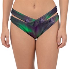 Fantasy Pyramid Mystic Space Aurora Double Strap Halter Bikini Bottoms by Grandong